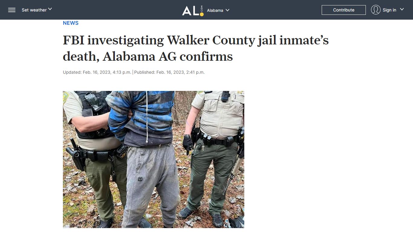 FBI investigating Walker County jail inmate’s death, Alabama AG ...