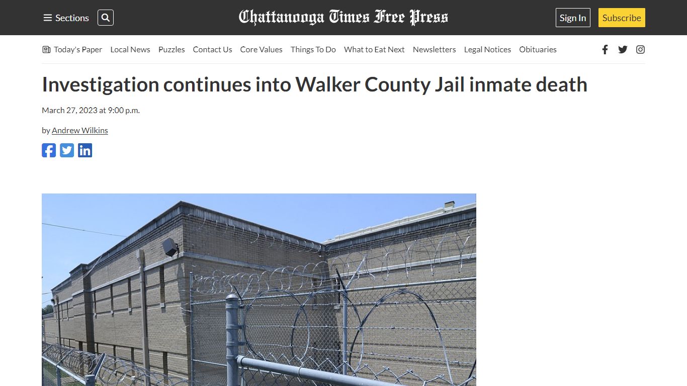 Investigation continues into Walker County Jail inmate death
